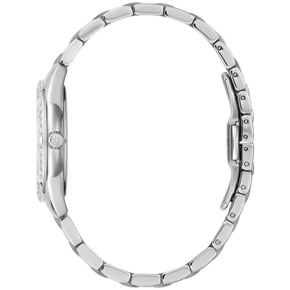 Bulova Women's Classic Quartz Gemmed Silver Stainless Steel Watch - Picture 4 of 5